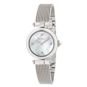 Đồng Hồ Gucci Chính Hãng Nữ YA141504 Diamantissima Mother of Pearl Dial Ladies Watch