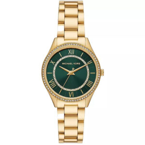 Đồng Hồ Michael Kors Chính Hãng Nữ MK4737 Lauryn Quartz Crystal Green Dial Ladies Watch