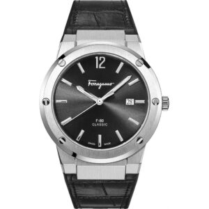 Đồng Hồ Salvatore Ferragamo Nữ Chính Hãng SFUM00221 F-80 Classic Leather Black Ladies Watch