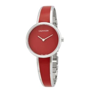 Đồng Hồ Calvin Klein Chính Hãng Nữ K4E2N11P Seduce Quartz Red Dial Ladies Watch
