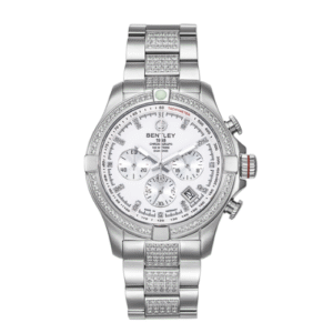 Đồng Hồ Bentley Chính Hãng Nam BL1796-302-WWI-S Silver Tone Crystal Men's Watch