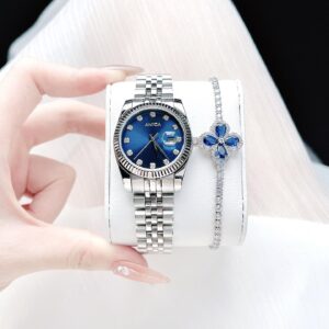 Đồng Hồ Amica Chính Hãng Nữ Blue Dial Ladies Watch