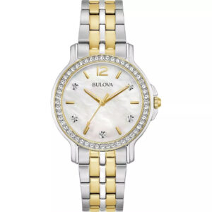 Đồng Hồ Bulova Chính Hãng Nữ 98L249 Diamond Accent Markers Watch