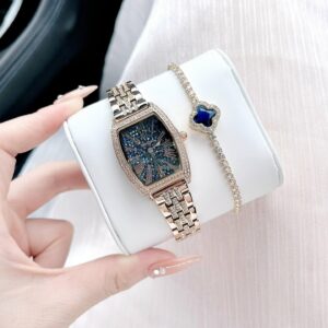 Đồng Hồ Davena Nữ Chính Hãng Rose Gold Ladies Set Watch