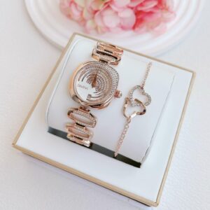 Đồng Hồ Davena Nữ Chính Hãng Rose Gold Square Watch