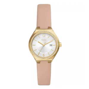 Đồng Hồ Fossil Chính Hãng Nữ BQ3804 Eevie Date Pink Leather Watch