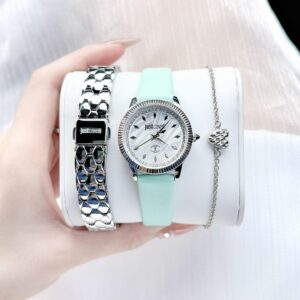 Đồng Hồ Just Cavalli Chính Hãng Nữ Silver Glam Chic Set Watch
