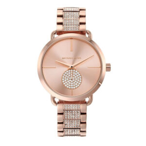 Đồng Hồ Michael Kors Chính Hãng Nữ MK4598 Portia Rose Gold-Tone Stainless Steel Ladies Watch