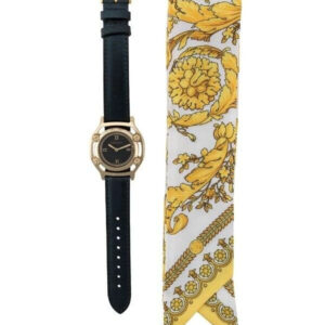 Đồng Hồ Versace Chính Hãng Nữ VEVF00720 Medusa Frame Barocco Black Ladies Watch