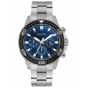 Đồng hồ Bulova Nam Chính Hãng 98A247 Sport Silver Stainless Steel Chronograph Men's Watch