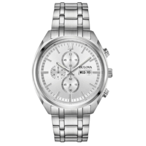 Đồng hồ Bulova Nam Chính Hãng 96C135 Chronograph Silver-Tone Day/Date Indicator Men's Quartz