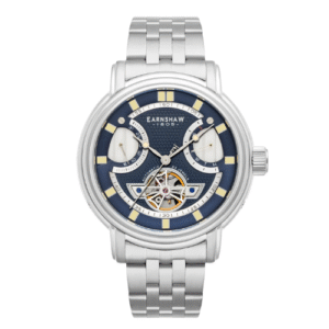 Đồng Hồ Thomas Earnshaw Chính Hãng Nam  ES-8184-22 Retrograde 54mm Blue Stainless Steel Watch