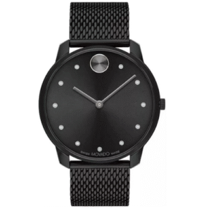 Đồng Hồ Movado Chính Hãng Nam 3600904 Bold Quartz Black Mesh Men's Watch