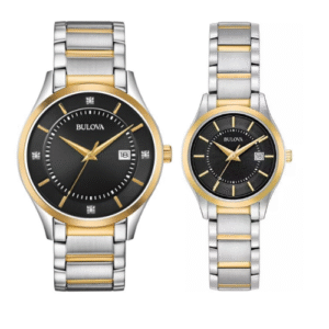 Đồng Hồ Bulova Chính Hãng Nam Nữ 98D155 98M127 Demi Gold Couple Watch