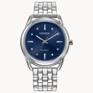 Đồng Hồ Citizen Chính Hãng Nữ FE7090-55L Dress Classics Blue Dial Lalies