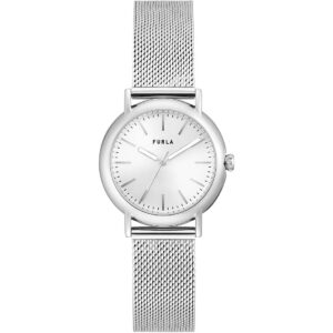 Đồng Hồ Furla Chính Hãng Nữ WW00024004L1 Ladies Silver Tone Stainless Steel Bracelet Watch