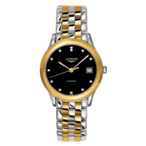 Đồng Hồ Longines Chính Hãng Nam Nữ L4.774.3.57.7 L47743577 Flagship Diamond DemiGold Black Dial Watch