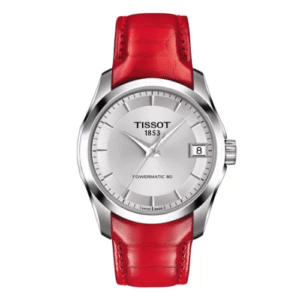 Đồng Hồ Tissot Chính Hãng Nữ T035.207.16.031.01 T0352071603101 Couturier Powermatic 80 Red Leather Ladies Watch