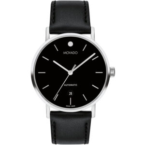 Đồng Hồ Movado Chính Hãng Nam 0607684 Automatic Black Dial Men's Watch