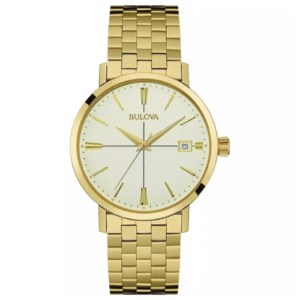 Đồng Hồ Bulova Nam Chính Hãng 97B152 Men's Goldtone Bracelet Watch 40mm