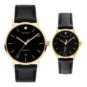 Đồng Hồ Movado Nam Nữ Chính Hãng 0607686 0607695 Museum  Black Dial Automatic Couple Watch