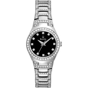 Đồng Hồ Bulova Women's 96L170 Chính Hãng Crystal Bracelet Watch