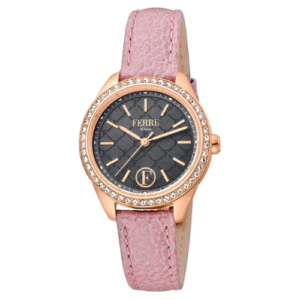 Đồng Hồ Ferre Milano Chính Hãng Nữ FM1L116L0231 Pink Leather Women Watch