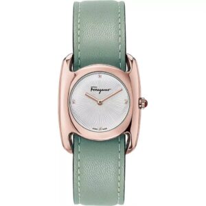 Đồng Hồ Salvatore Ferragamo Chính Hãng Nữ SFEL00619 Vara Green Leather Ladies Watch