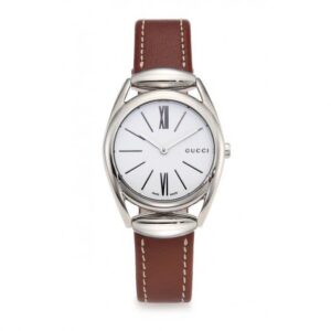 Đồng Hồ Gucci Chính Hãng Nữ  YA140402 Horsebit Red Leather Ladies Watch