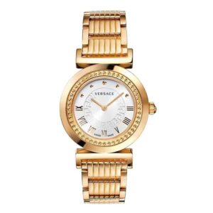 Đồng Hồ Versace Chính Hãng Nữ P5Q80D001S080 Vanity Analog Display Swiss Quartz Gold Ladies Watch