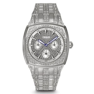 Đồng Hồ Bulova Nam Chính Hãng 96C002 Crystal Day-Date - Xuất sứ Mỹ