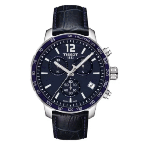 Đồng Hồ Tissot Nam Chính Hãng T095.417.16.047.00 Quickster Blue Dial Leather Men's Watch