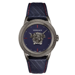 Đồng Hồ Versace Chính Hãng Nam VERD00118 Palazzo Empire Blue Leather Men's Watch