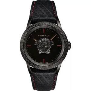 Đồng Hồ Versace Chính Hãng Nam VERD00218 Palazzo Empire Black Leather Men's Watch