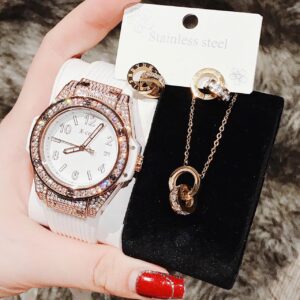 Đồng Hồ X-cer Chính Hãng Nữ White Silicone Ladies Watch