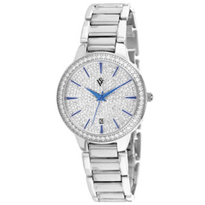 Đồng Hồ Christian Van Sant Nữ Chính Hãng CV0290A Alessia Silver Dial Demi Rose Steel Watch