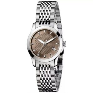 Đồng Hồ Gucci Chính Hãng Nữ YA126503 G-Timeless Brown Dial Steel Ladies Watch