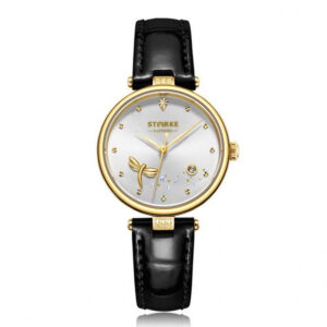 Đồng Hồ Starke Nữ Chính Hãng SK115PL Black Leather Ladies Watch