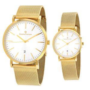 Đồng Hồ Christian Van Sant Chính Hãng Nam Nữ CV4325 CV4225 Paradigm Silver Dial Couple Watch