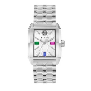 Đồng Hồ Philipp Plein Chính Hãng Nữ PWMAA0422 Plein Silver Dial Square Ladies Watch