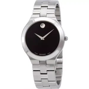 Đồng Hồ Movado Chính Hãng Nam 0607442 Collection Black Dial Stainless Steel Men's Watch