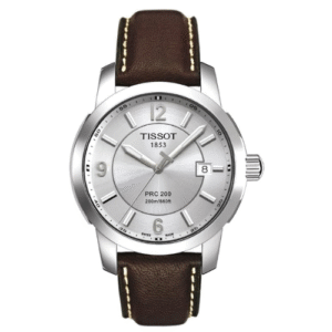 Đồng Hồ Tissot Nam Chính Hãng T014.410.16.037.00 PRC200 Brown Leather Quartz Watch