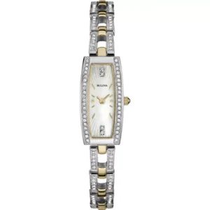 Đồng Hồ Bulova Chính Hãng Nữ 98L214 Crystal Women's Watch 29x13mm