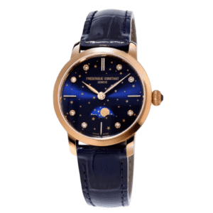 Đồng Hồ Frederique Constant Chính Hãng Nữ FC-206NSD1S4 Slimline Moonphase Blue Watch