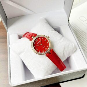 Đồng Hồ Starke Nữ Chính Hãng Red Leather Women's Watch