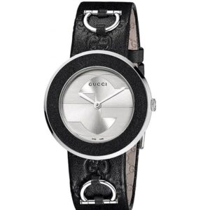 Đồng Hồ Gucci Chính Hãng Nữ YA129409 U-Play Small Black Leather Watch