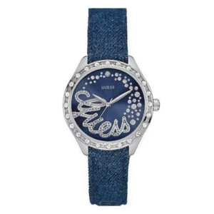 Đồng Hồ Guess Chính Hãng Nữ W0023L5 Analog Casual Blue Denim Band Women's Watch