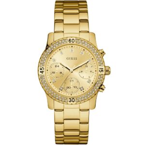 Đồng Hồ Guess Nữ Chính Hãng W0851l2 Gold-Tone Feminine Sport Women's Watch