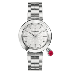 Đồng Hồ Salvatore Ferragamo Chính Hãng Nữ FIC020015 Intreccio Analog Display Quartz Silver Watch