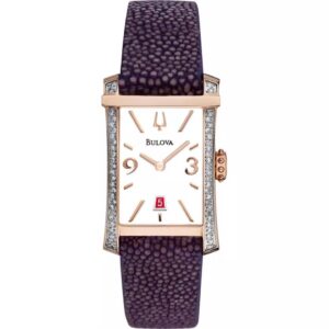 Đồng Hồ Bulova Chính Hãng Nữ 98R197 Analog Display Quartz Purple Watch